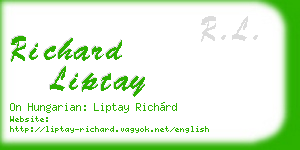 richard liptay business card